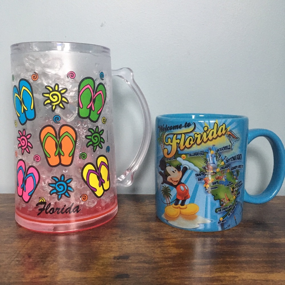 Jerry Leigh Mickey Mouse Florida Mug  + BONUS Mug
